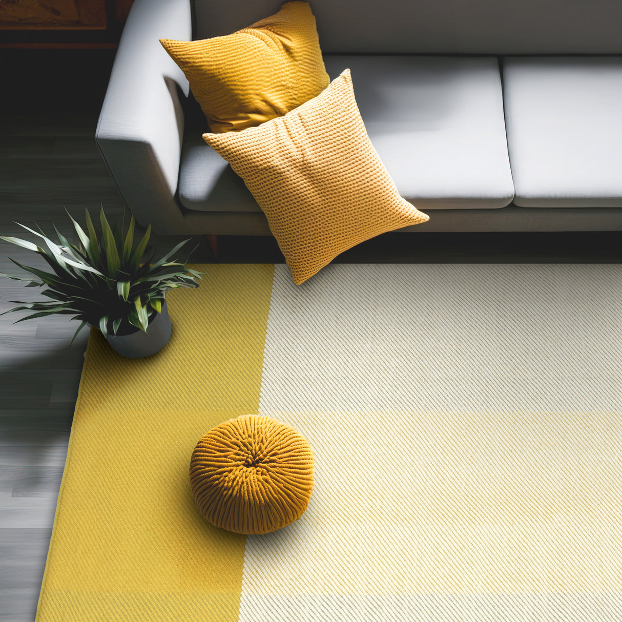 Ehan Hand Woven Cream Oceanic Rug