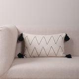 Parin Zig-Zag Embroidered Cotton Cushion