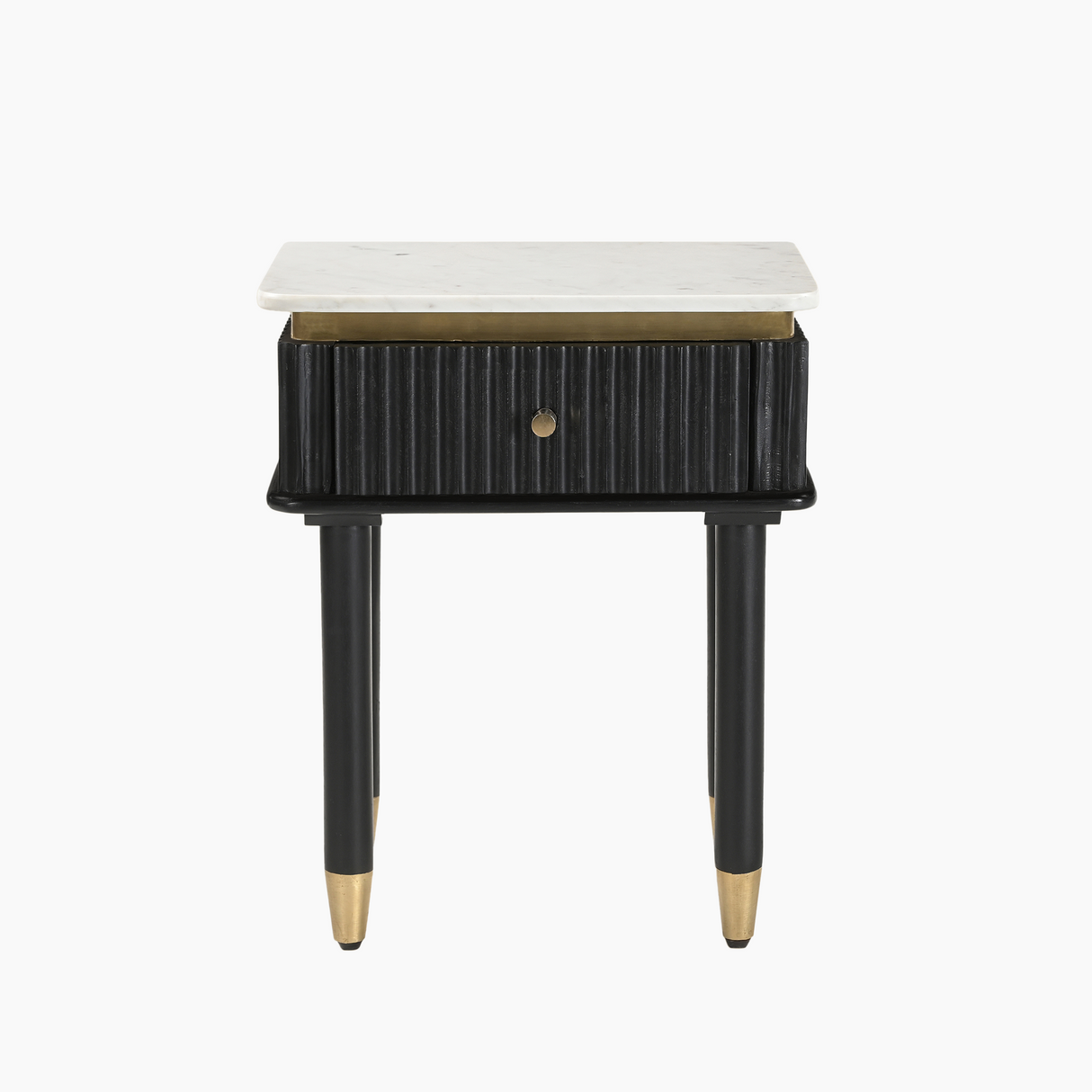 Aida Sleek Marble Top Side Table