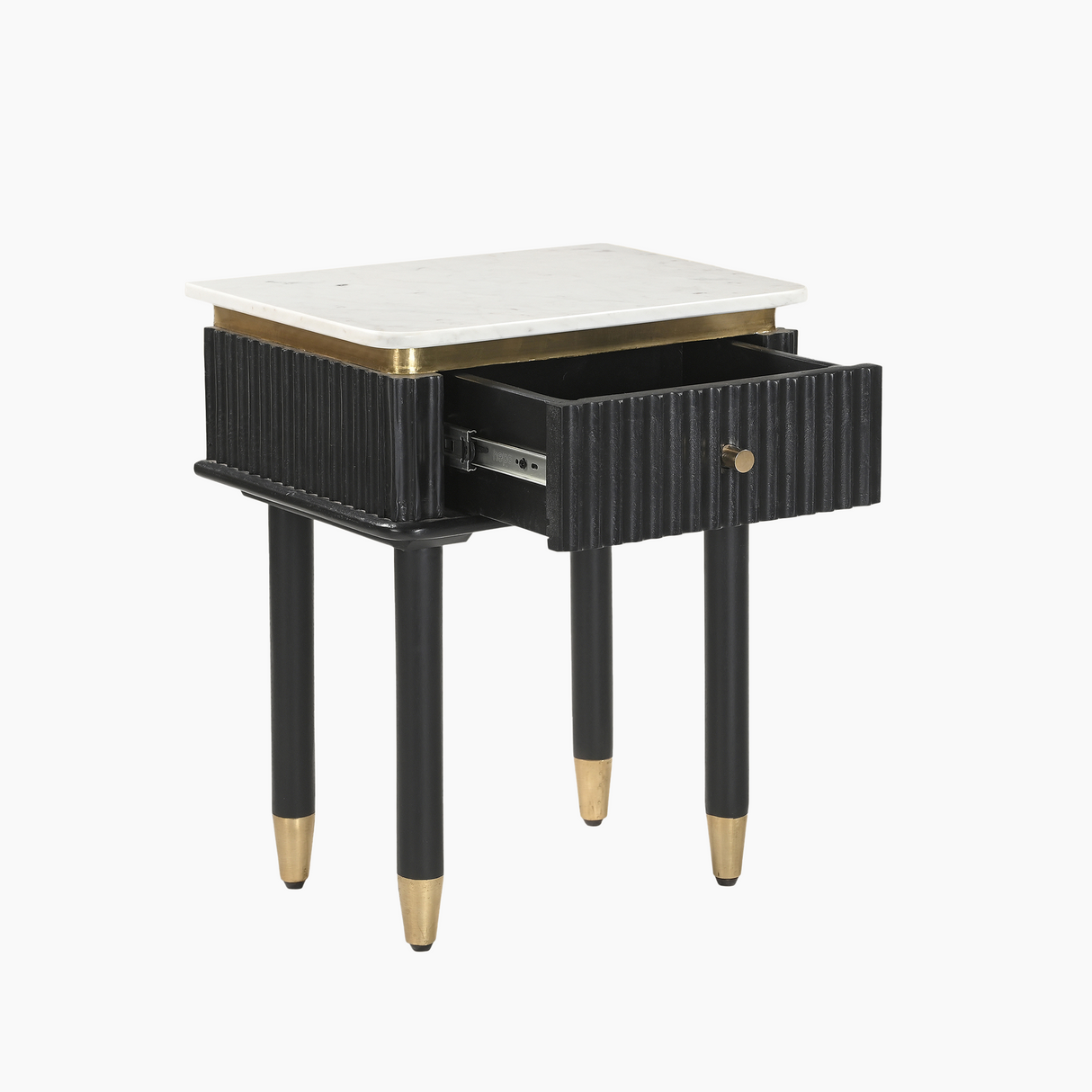 Aida Sleek Marble Top Side Table