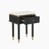 Aida Sleek Marble Top Side Table