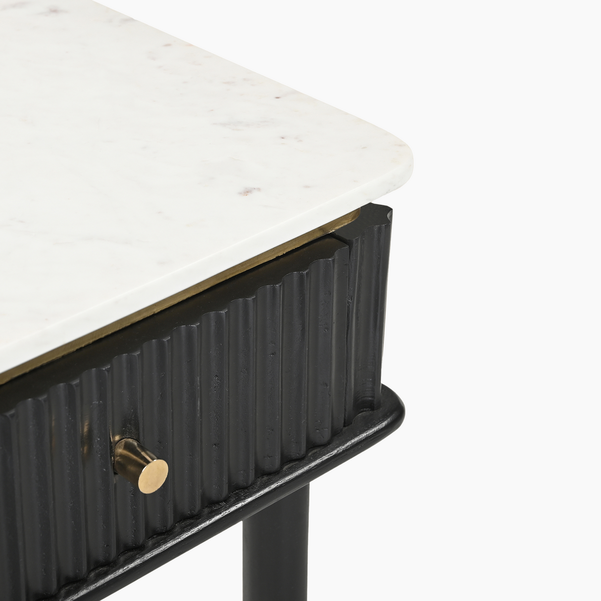 Aida Sleek Marble Top Side Table