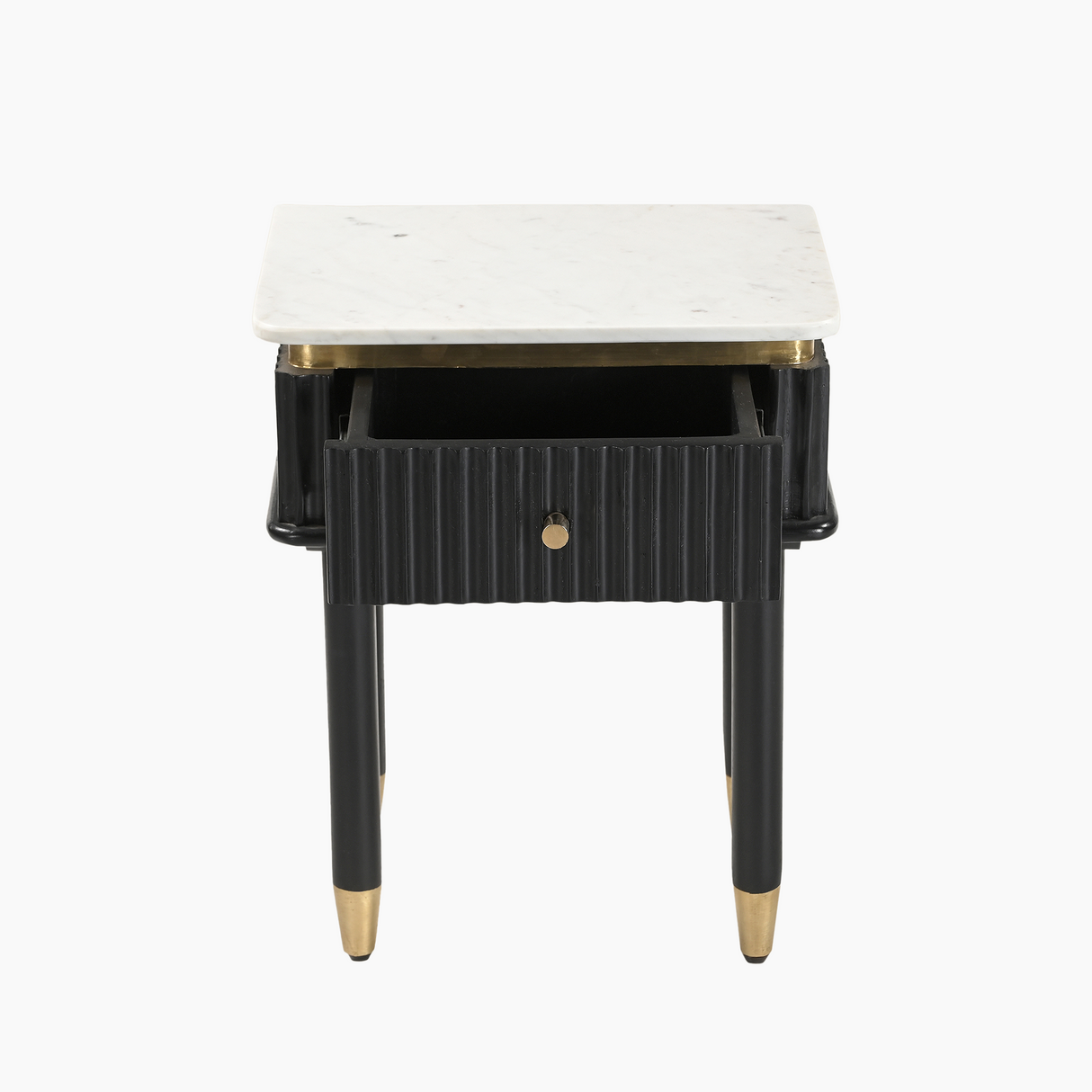 Aida Sleek Marble Top Side Table