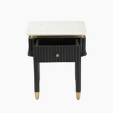 Aida Sleek Marble Top Side Table