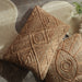 Zea Embroidered Jute-Cotton Cushion