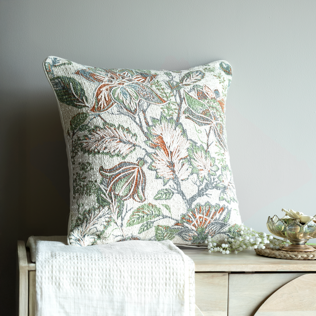Perry Cotton Linen Blend Cushion