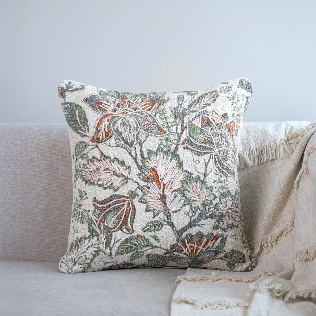 Perry Cotton Linen Blend Cushion