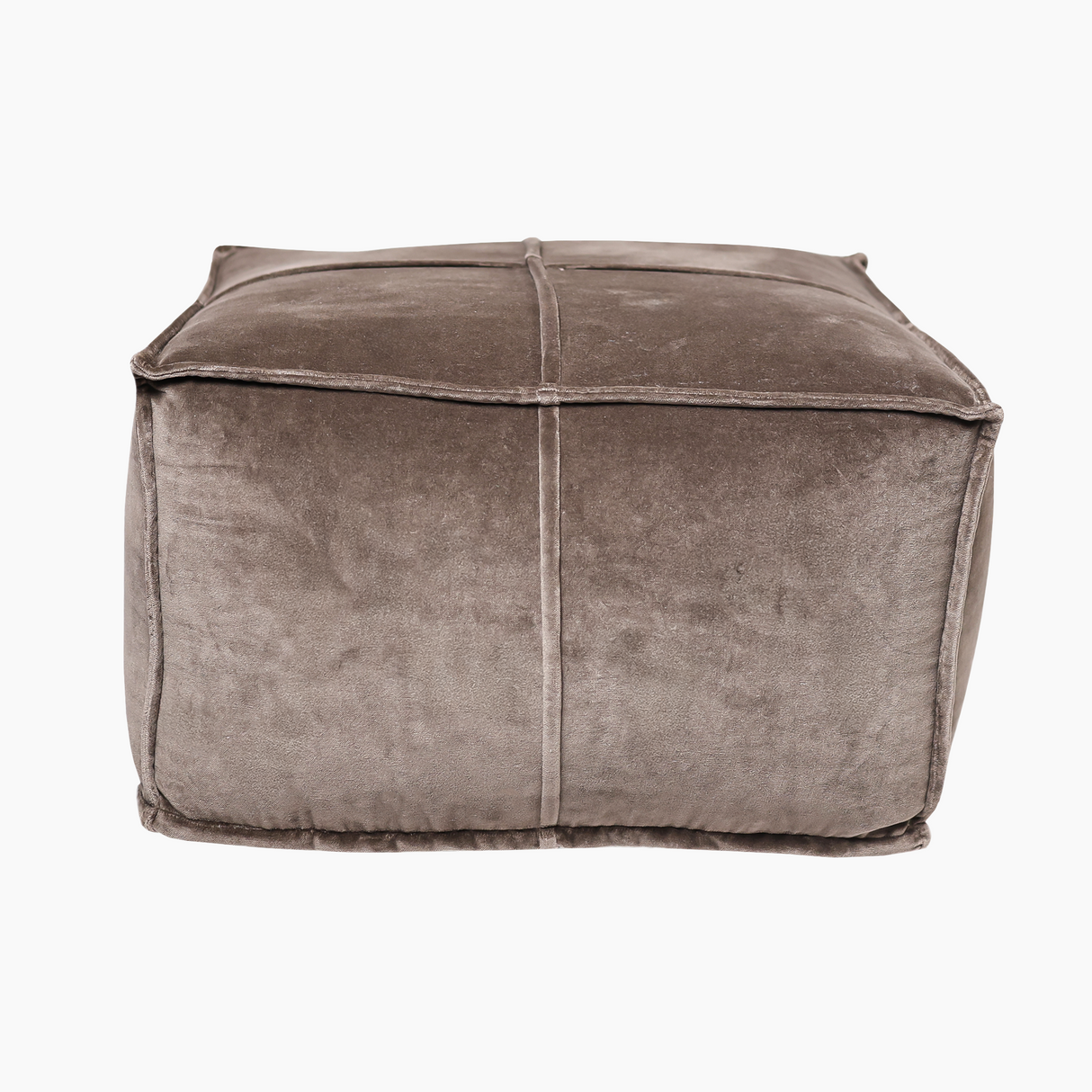 Tomos Brown Cotton Pouffe